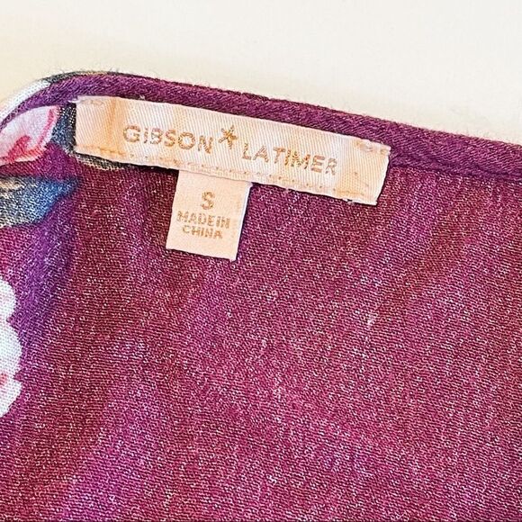 🍋 Gibson Latimer • Long Sleeve Flowered Boho Top - Picture 6 of 9